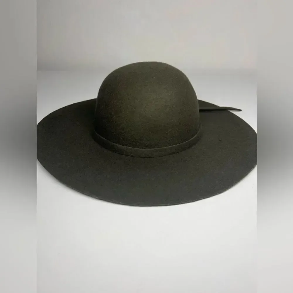 Wool Hat Green Khaki Size 57 cm